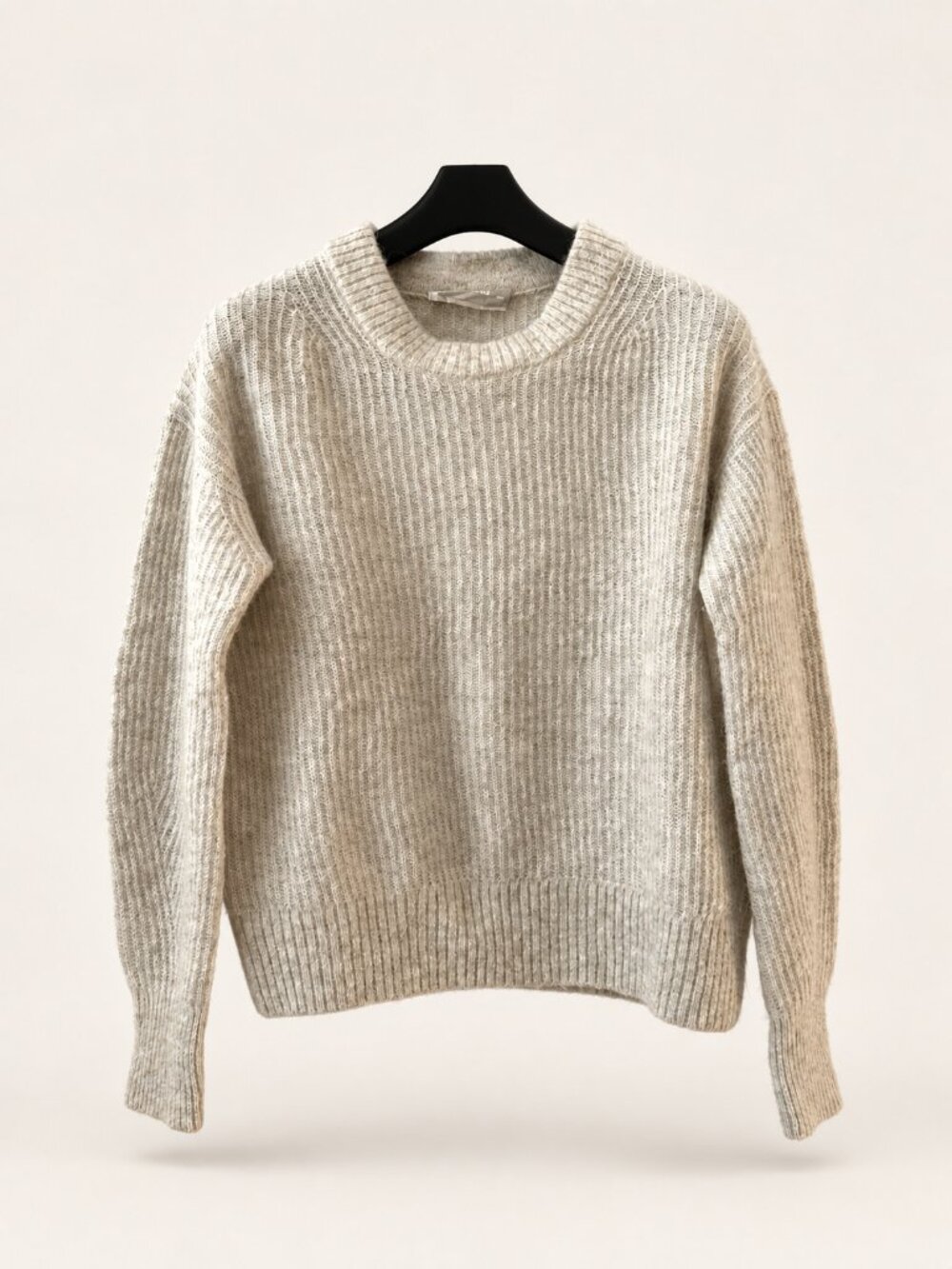 EVERLANE | Grey Ribbed Crewneck Sweater XS